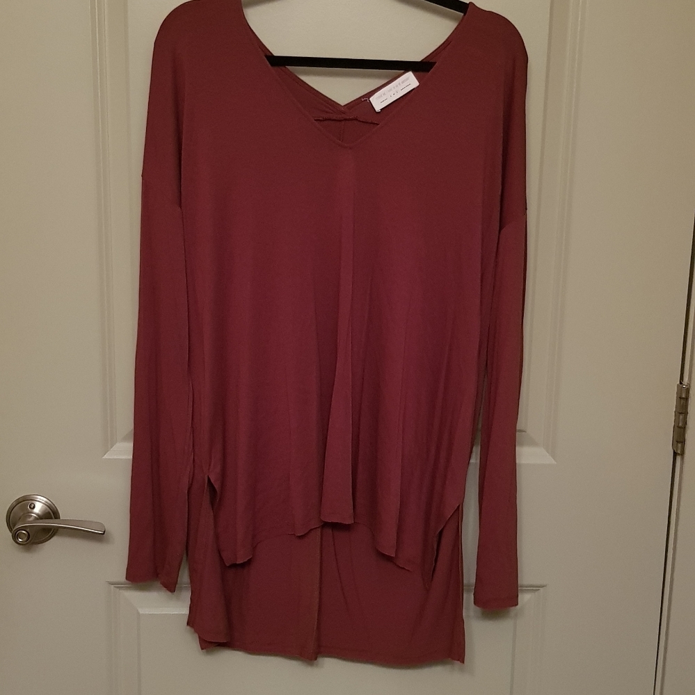 NWOT Dry Goods Mauve Long Sleeve Tunic Top